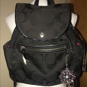 Black Coach Backpack